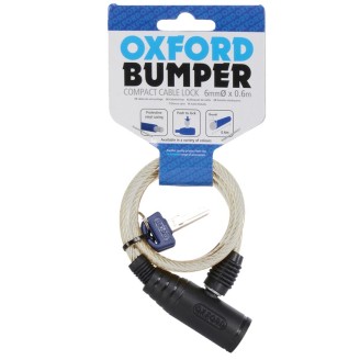 Bumper Cable Lock 600MM X 6MMCLEAR Other accessories OXFORD
