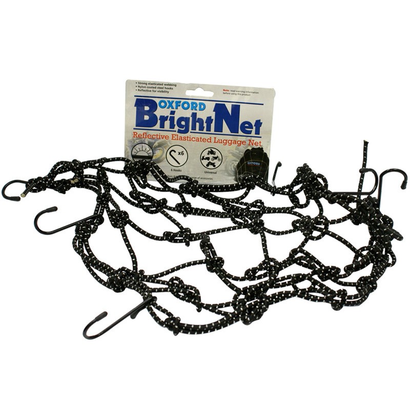 Bright Net - Black/Reflectiveblack/Reflective Elastic Nets OXFORD