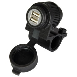 Dual Usb Socket (5V 2AMP) &10AMP Fused 1.2MTR Loom Phone Mount OXFORD