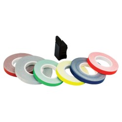 Oxford Wheel Stripes Reflectblue + Appl - OF618