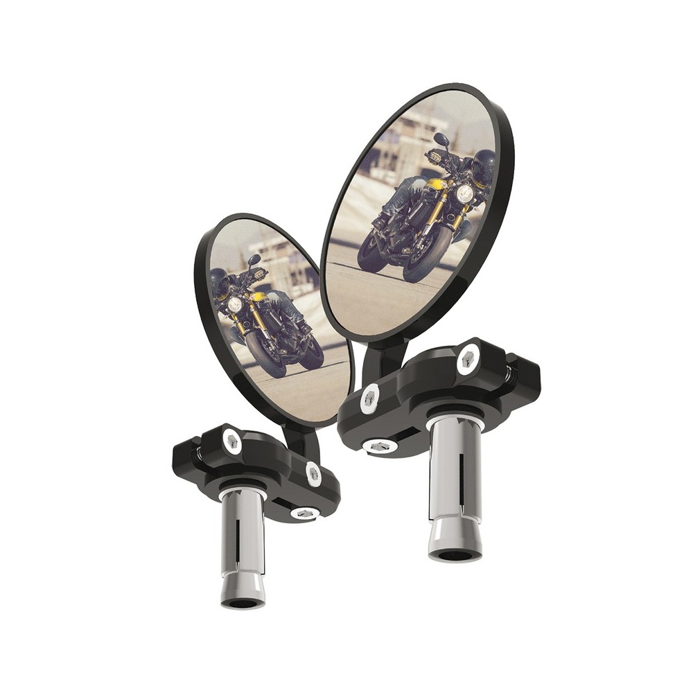 Specchi Bar End Neri Rétroviseurs OXFORD