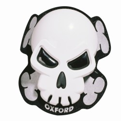 Coppia Saponette Skull Bianca Knee Sliders OXFORD