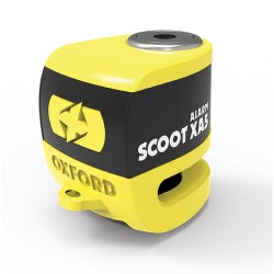 Scoot XA5 Alarm Disc Lock (5.5MM Pin) Yellow/Black Locks and Chains OXFORD
