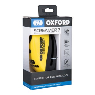 Screamer7 Alarm Disc Lock Yellow/Black Locks and Chains OXFORD