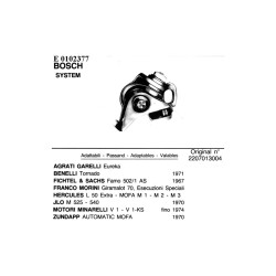 Contatti Adat.Bosch Garelli per BENELLI tornado 650 71- e altri modelli Contatti EFFE