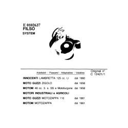 Contact Breakers for MOTO GUZZI Zigolo - 58 and other model Contatti EFFE