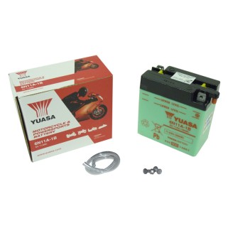Batteria Yuasa 6N11A-1B per AERMACCHI Alazzurra/Ala Bianca 250 58-64 e altri modelli Batterie al Piombo YUASA