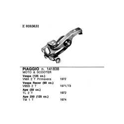 Contatti Vespa 125 Primavera per PIAGGIO Ape 50 2T 72 e altri modelli Contatti EFFE