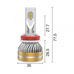 Bulb Led H8/H9/H11 PGJ19 Light bulbs RIATEC