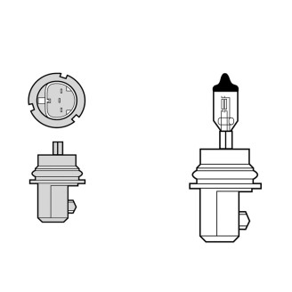 Bulb Ge HB1 12V 65/45W P29T Light bulbs General Electric