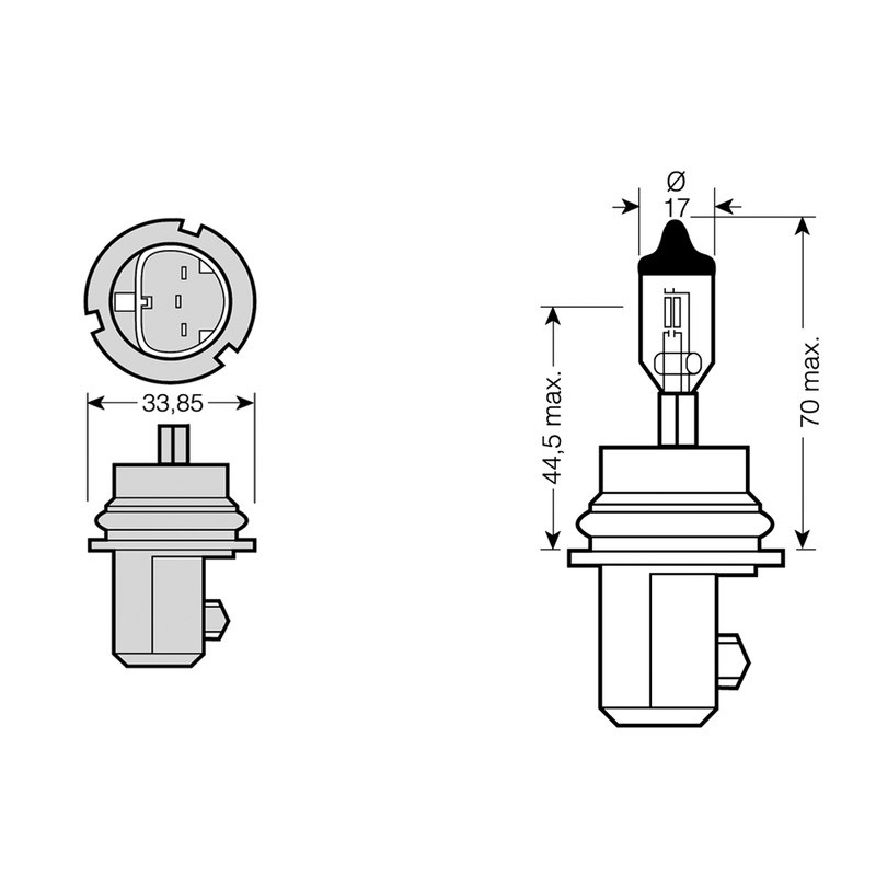 Bulb Ge HB5 12V 65/55 PX29T Light bulbs General Electric