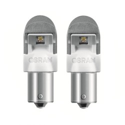 Blister 2 Lamp.Osram Led 12VBA15S Ambra Retrofit Premium