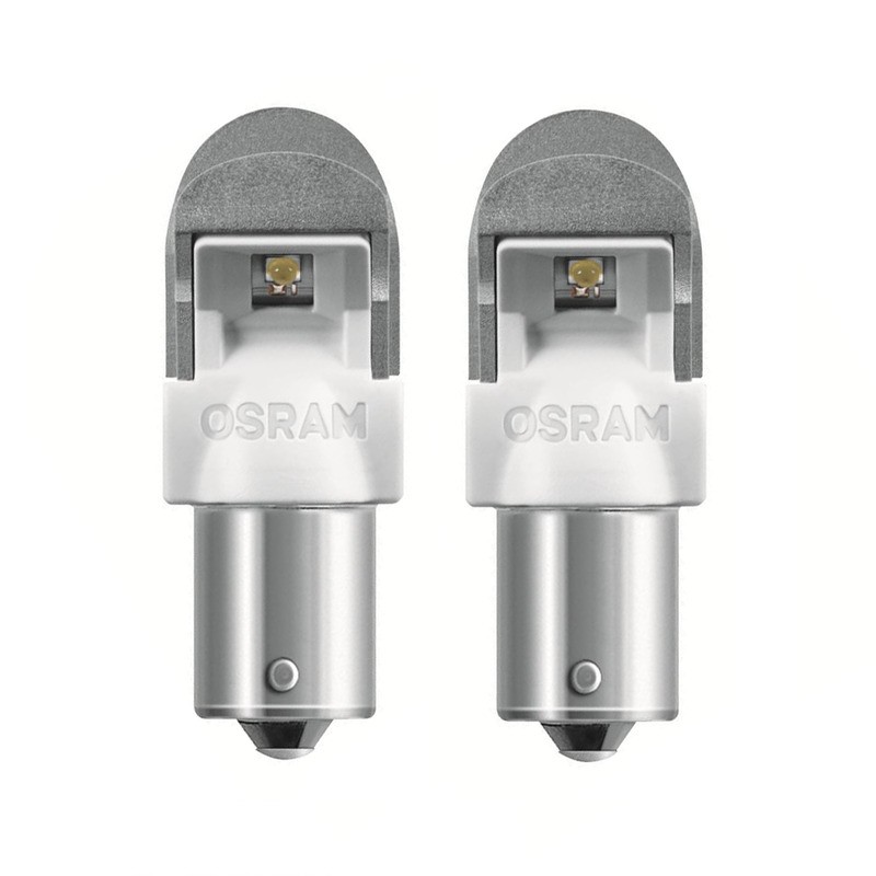 Blister 2 Lamp.Osram Led 12VBA15S Ambra Retrofit Premium Lampadine OSRAM