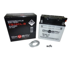 Okyami Battery YB16CL-Bw/Acid - YB16CL-B