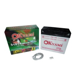 Okyami Battery 51814W/Acid - 51814