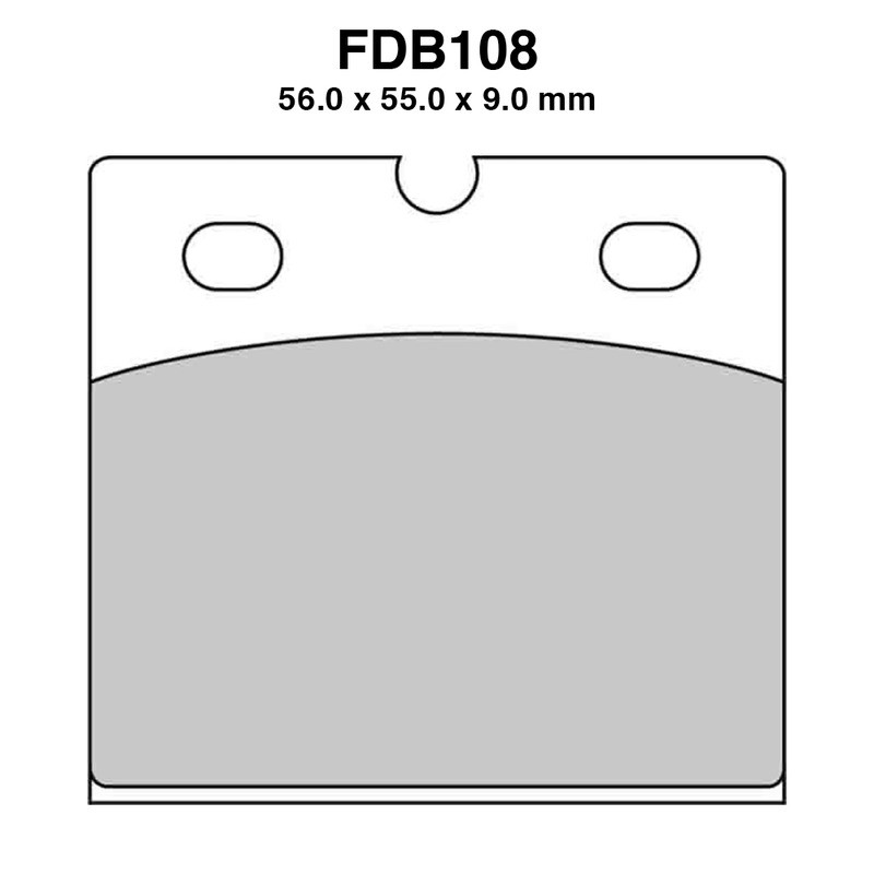 Ferodo Brake Pads FDB108ST for APRILIA AF1 Replica 250 90 and other model Brake Pads Ferodo