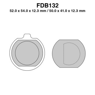 Ferodo Brake Pads FDB132P - FDB132P
