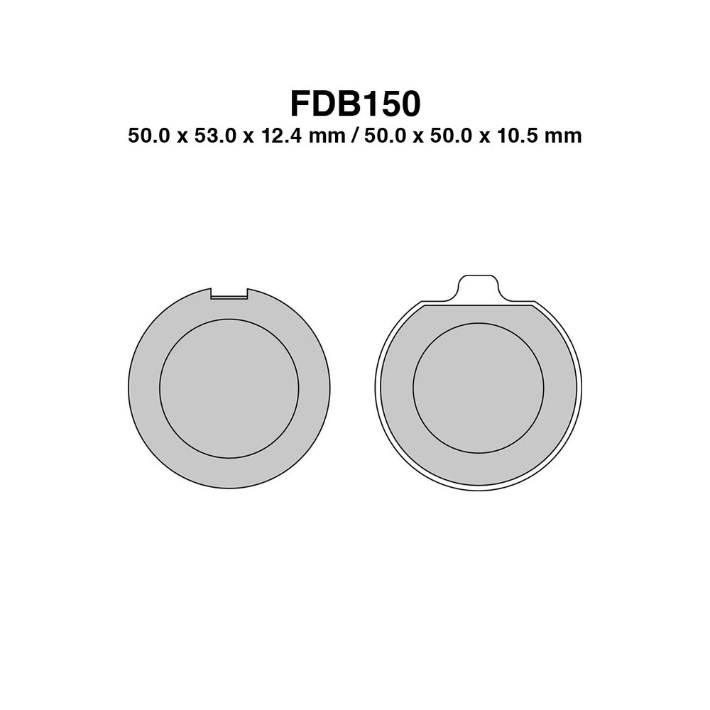 Ferodo Brake Pads FDB150P - FDB150P