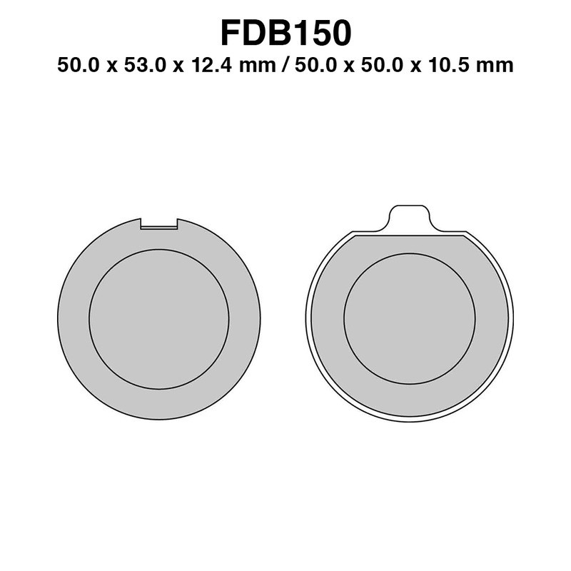 Pastiglie Ferodo FDB150P per SUZUKI : GS EN 425 78-80 GS E 750 77-80 GS 750 77-80 GS 750 77-80 GS 750 76-76 GS 400 77-78 Pastillas de freno Ferodo