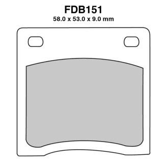 Pastiglie Ferodo FDB151P per KAWASAKI Z1000 74-81 e altri modelli Pastiglie Freno Ferodo