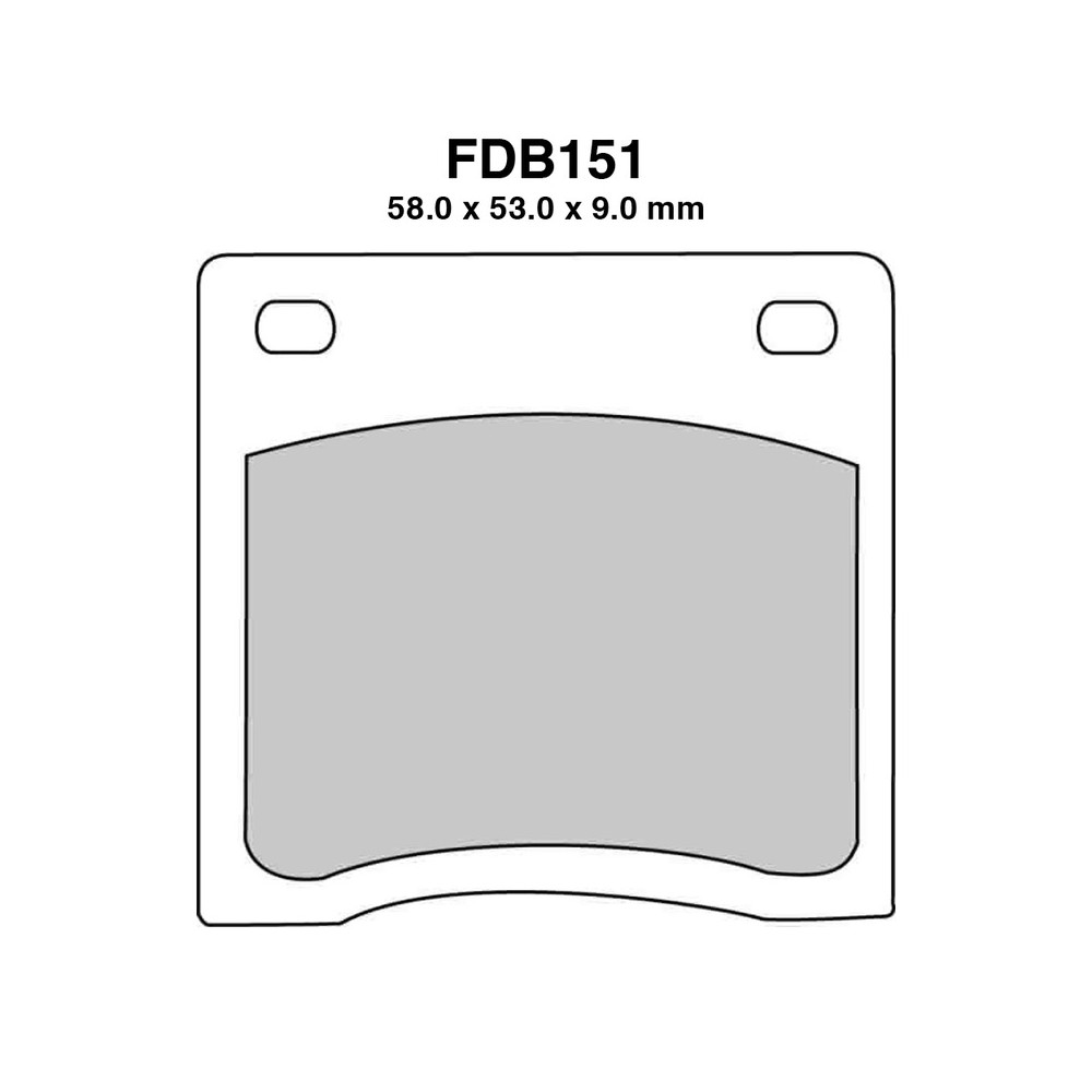 Ferodo Brake Pads FDB151P - FDB151P