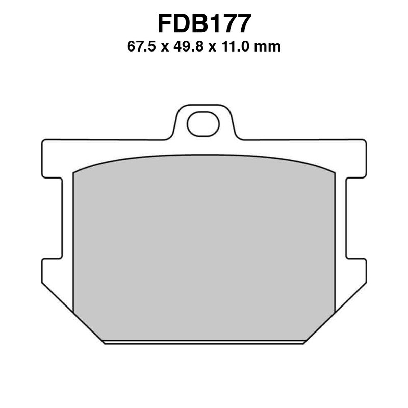 Ferodo Brake Pads FDB177P for YAMAHA SR 400/500 78-84 and other model Brake Pads Ferodo