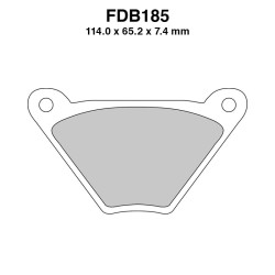 Pastiglie Ferodo FDB185P per HARLEY DAVIDSON FLH 40 Electra Glide 72-80 e altri modelli Pastillas de freno Ferodo
