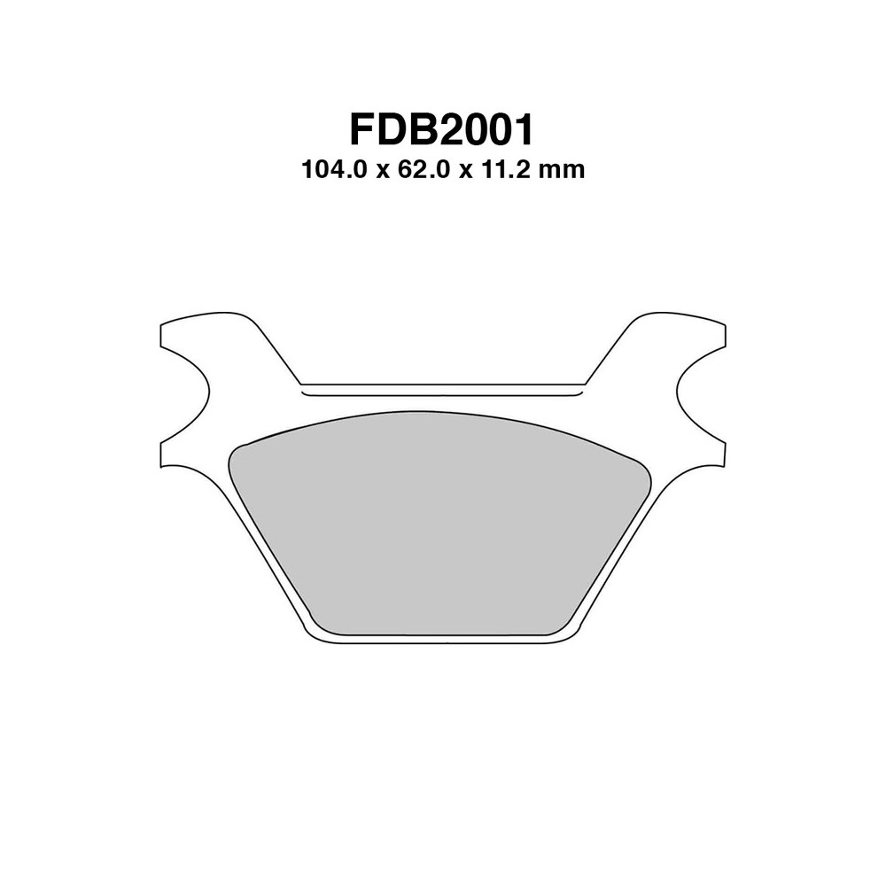 Ferodo Brake Pads FDB2001SG - FDB2001SG