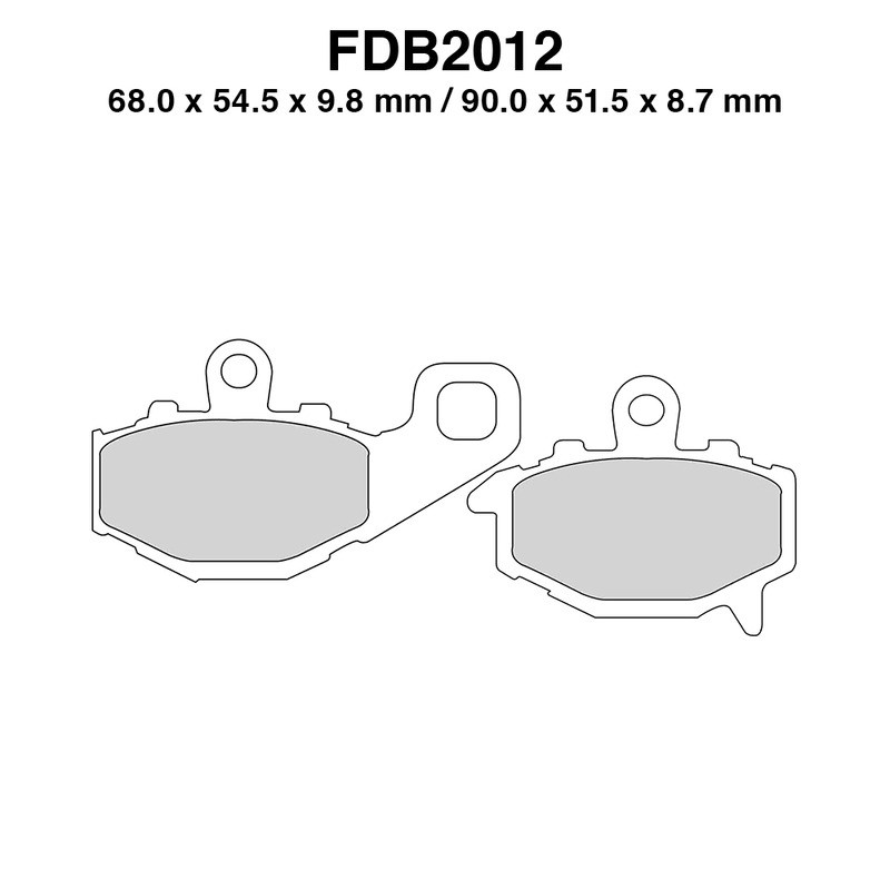 Ferodo Brake Pads FDB2012ST for KAWASAKI ZX-6RR Ninja 600 03-07 and other model Brake Pads Ferodo