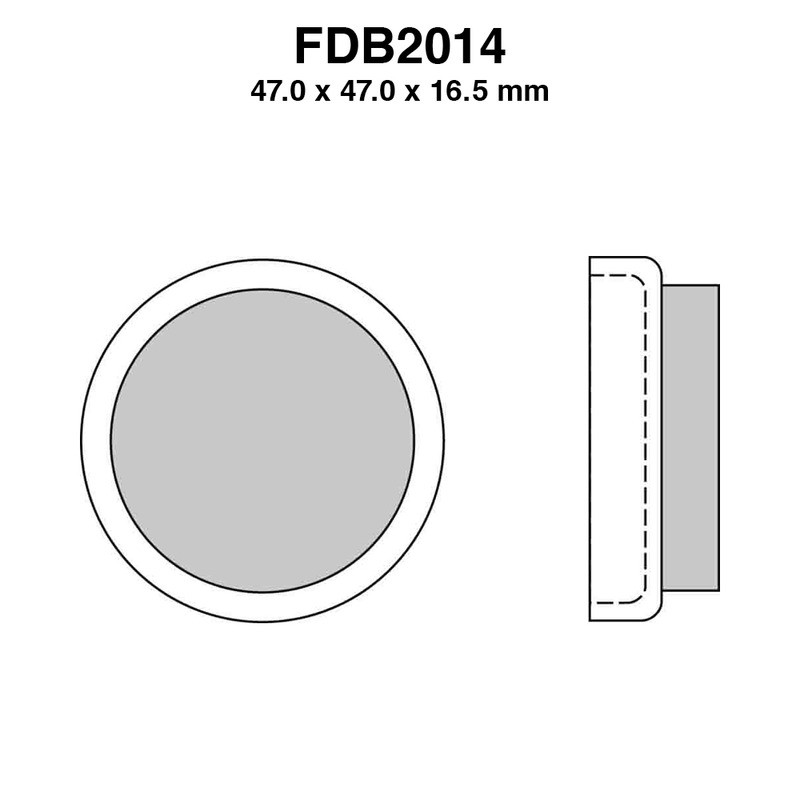 Ferodo Brake Pads FDB2014SG for YAMAHA Quad YFM FW Big Bear 225/350 85-95 Brake Pads Ferodo