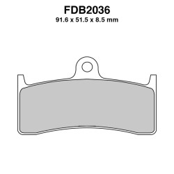 Pastiglie Ferodo FDB2036ST per BUELL S3 Thunderbolt 98-02 e altri modelli Pastillas de freno Ferodo