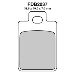 Pastiglie Ferodo FDB2037AG per PIAGGIO : Sfera RST 50 95-97 Sfera 125 95-97 Bremsbeläge Ferodo