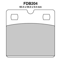 Pastiglie Ferodo FDB204P per BMW R 80 GS 800 87-95 e altri modelli Bremsbeläge Ferodo