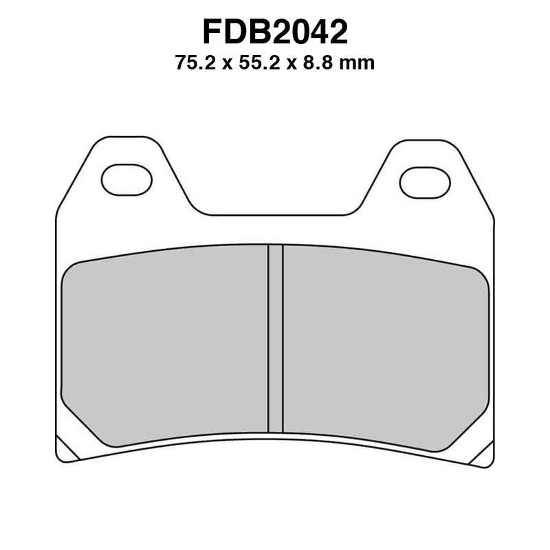 Pastiglie Ferodo FDB2042P per APRILIA Dorsoduro 750/00 10-11 e altri modelli Bremsbeläge Ferodo