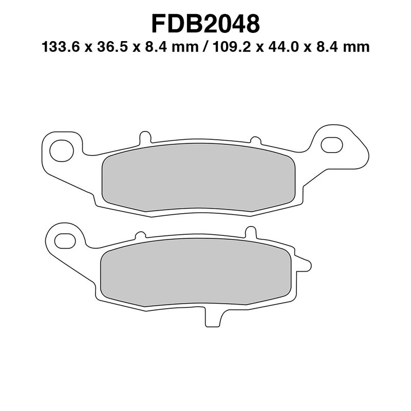 Pastiglie Ferodo FDB2048ST per KAWASAKI KLE Versys 650 09-13 e altri modelli Bremsbeläge Ferodo