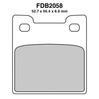 Ferodo Brake Pads FDB2058P for SUZUKI : RF RR 900 94-95 Brake Pads Ferodo