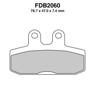 Ferodo Brake Pads FDB2060P for APRILIA Sport City Cube 125/200 08 08-12 and other model Brake Pads Ferodo