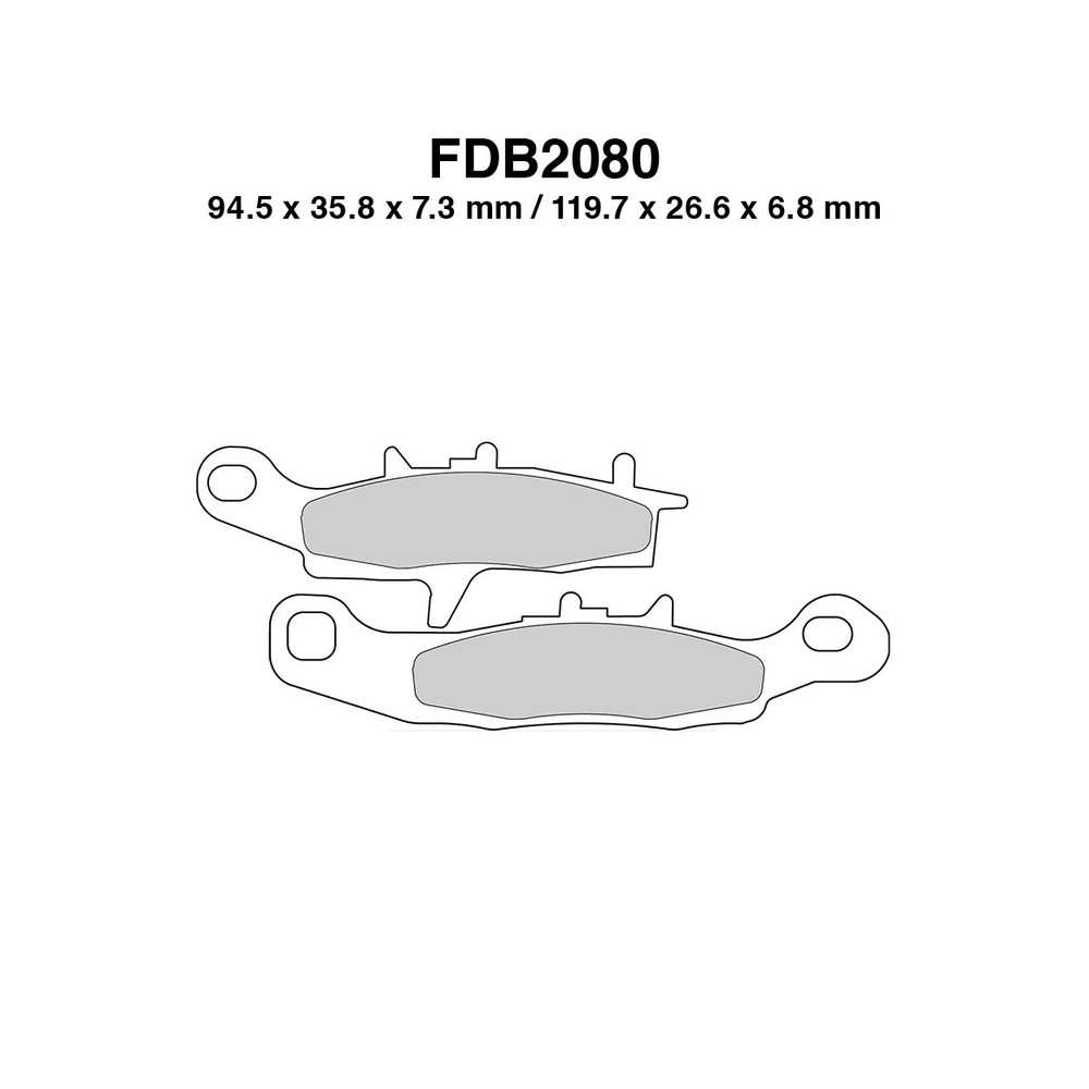 Ferodo Brake Pads FDB2080SG - FDB2080SG