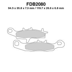 Ferodo Brake Pads FDB2080SG - FDB2080SG