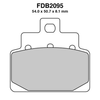 Ferodo Brake Pads FDB2095EF for APRILIA Scarabeo Scarabeo 100 4T 01-04 and other model Brake Pads Ferodo