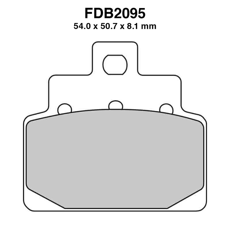 Pastiglie Ferodo FDB2095EF per APRILIA Scarabeo Scarabeo 100 4T 01-04 e altri modelli Pastillas de freno Ferodo