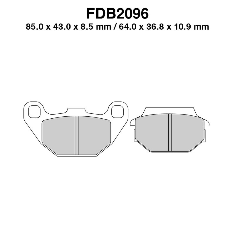 Pastiglie Ferodo FDB2096SG per KYMCO Agility R16+ 50 16-20 e altri modelli Pastillas de freno Ferodo