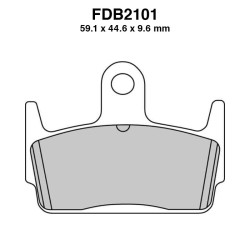 Pastiglie Ferodo FDB2101AG per HONDA : X8R X 50 98-98 X8R S 50 98-98 e altri modelli Pastillas de freno Ferodo