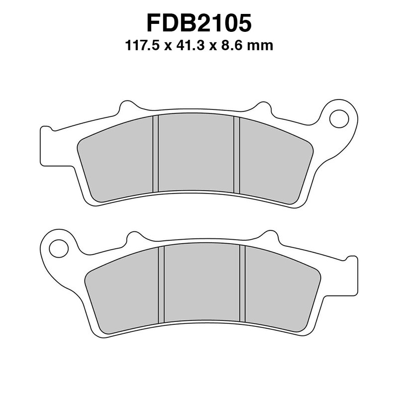 Pastiglie Ferodo FDB2105EF per APRILIA Scarabeo 125/200/250 07-10 e altri modelli Pastillas de freno Ferodo