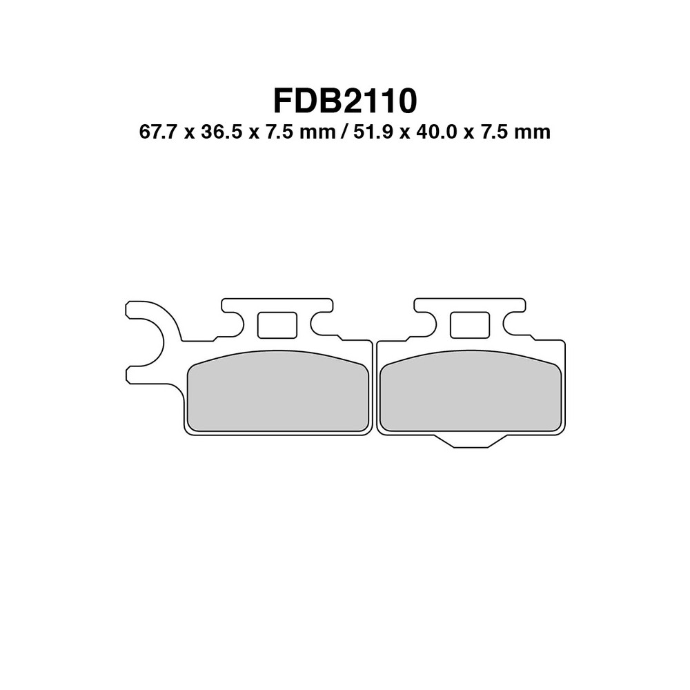 Ferodo Brake Pads FDB2110SG - FDB2110SG