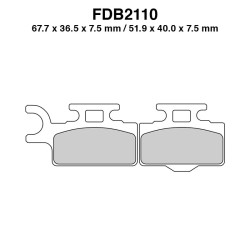 Ferodo Brake Pads FDB2110SG - FDB2110SG