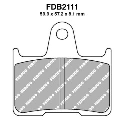 Pastiglie Ferodo FDB2111EF per HONDA CB 00 X Four 97-00 e altri modelli