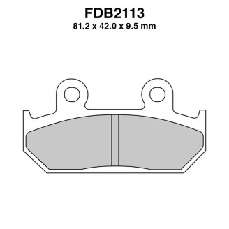 Ferodo Brake Pads FDB2113P for HONDA : CBR F2 600 91-94 Brake Pads Ferodo