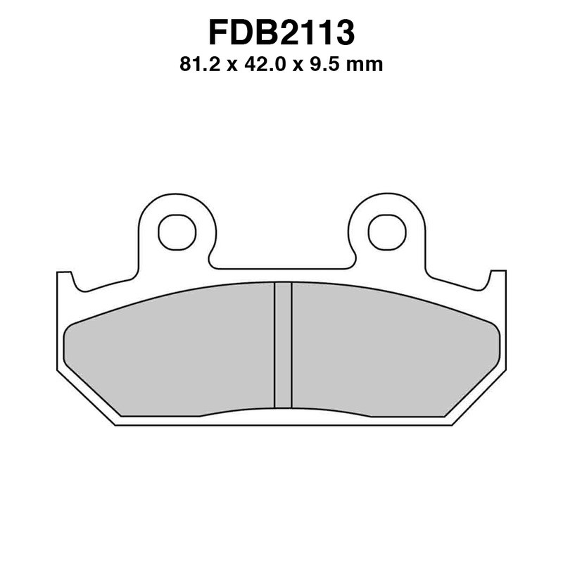 Ferodo Brake Pads FDB2113P for HONDA : CBR F2 600 91-94 Brake Pads Ferodo