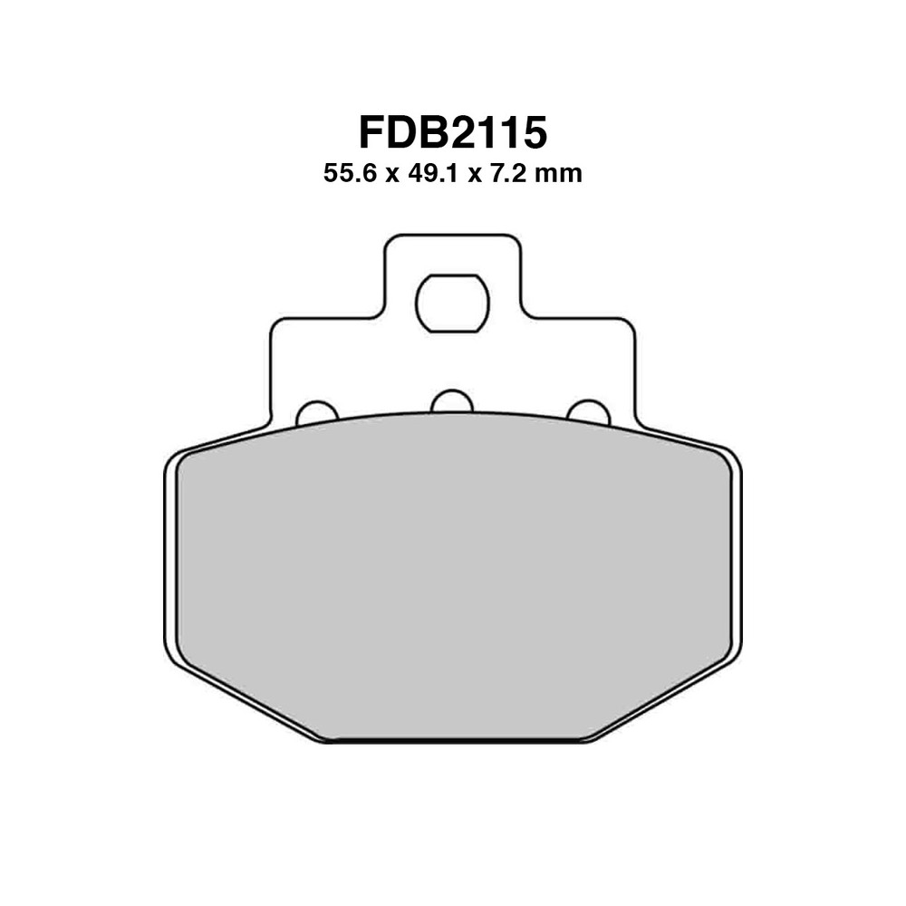 Pastiglie Ferodo FDB2115P per GILERA Runner VXR 200 04-05 e altri modelli Bremsbeläge Ferodo